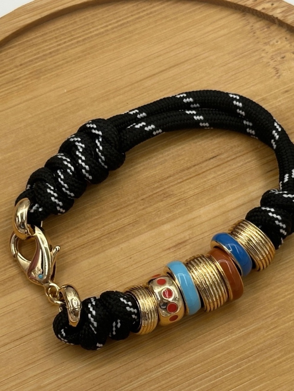Roxanne Assoulin The Super Size Happy Cord Bracelet Black - Picture 2 of 3